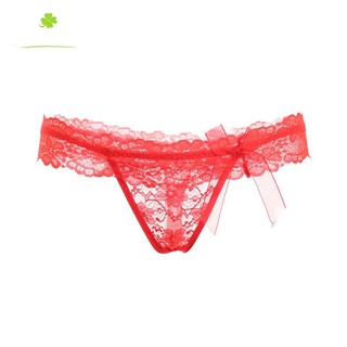 กางเกงชั้นในเซ็กซี่  จีสตริง sexy Gstring สีดำ ผ้าลูกไม้ free size นุ่มนิ่มสวมใส่สบาย