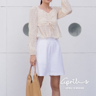 APRILS | Vintage Top - S881 เสื้อวินเทจลายดอกไม้น่ารัก