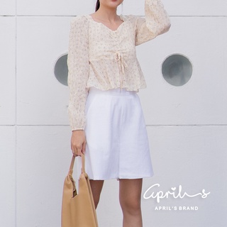 APRILS | Vintage Top - S881 เสื้อวินเทจลายดอกไม้น่ารัก