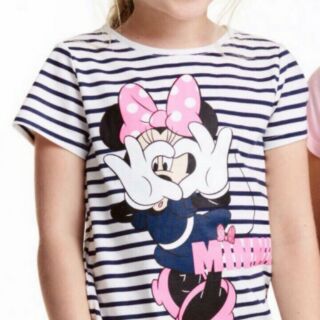 เสื้อยืดลาย minnie mouse งาน H&amp; M ชนชอป