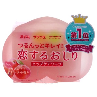 Pelican Peach Scented Exfoliate Whitening Hip Care Soap 1DzX 80g(ของแท้100%)