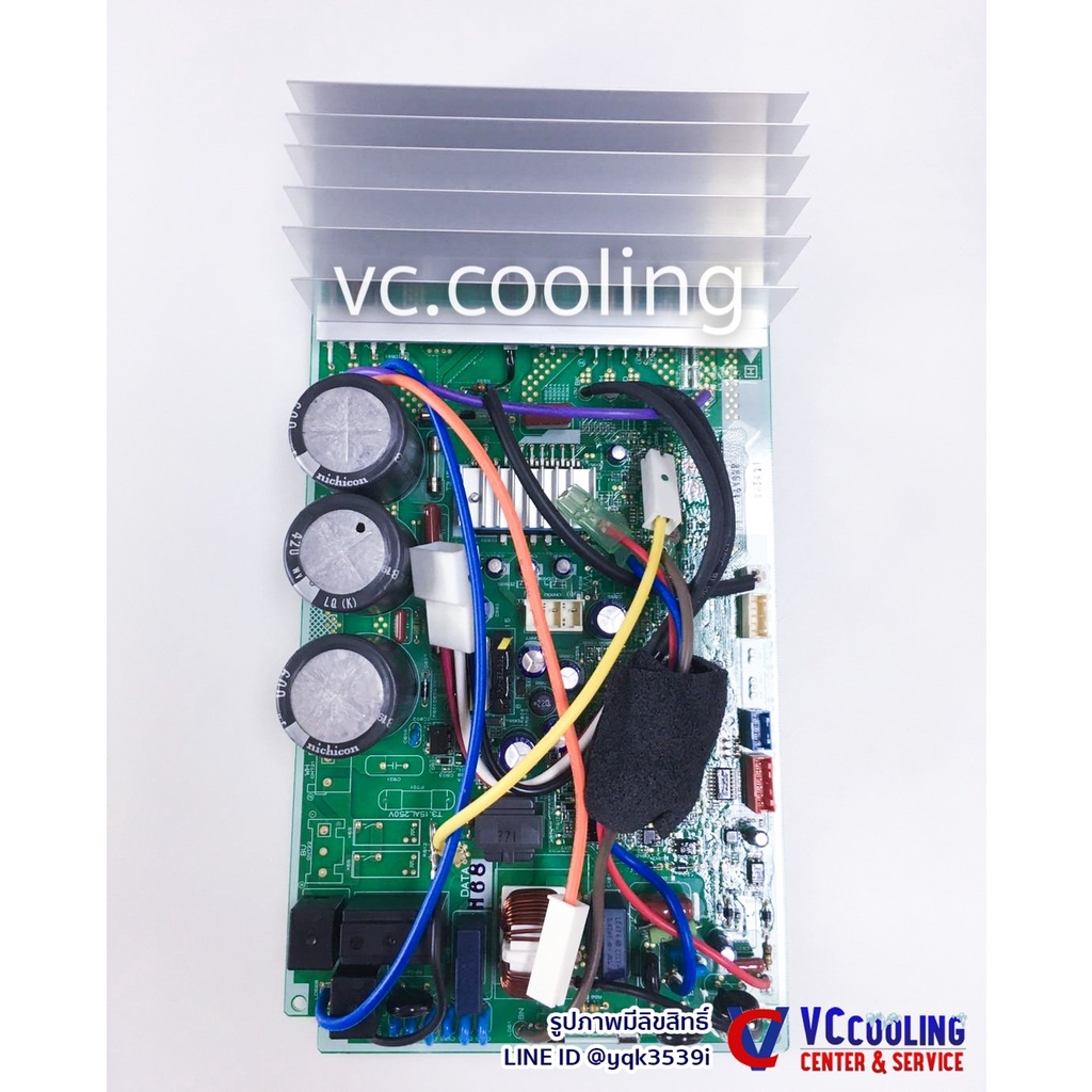 Mitsubishi Electric- อะไหล่แอร์- แผงคอนโทรลคอยล์ร้อน - รุ่นแอร์ MUY-JP18VF-TH1  พาท E22 77K 451 ใช้แ