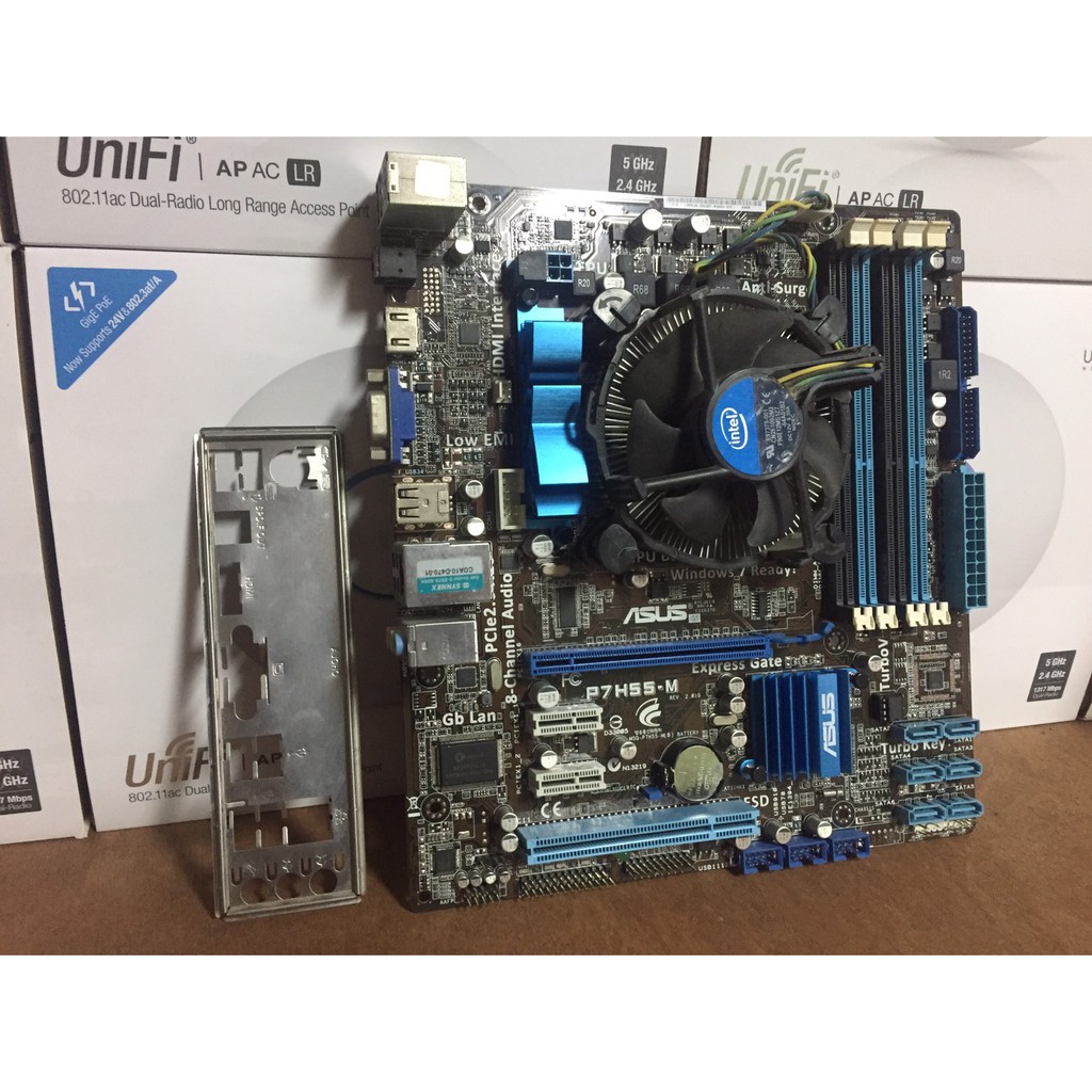 ชุดคอมโบ้ เมนบอร์ด 1156 Asus P7H55-M + CPU i3 560 3.33Ghz