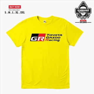 เสื้อยืด พิมพ์ลายโลโก้รถยนต์ Toyota GAZOO RACING GR
