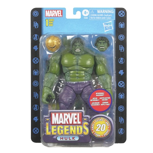 Marvel Legends Retro Collection 20th Anniversary Series The Hulk Action ...
