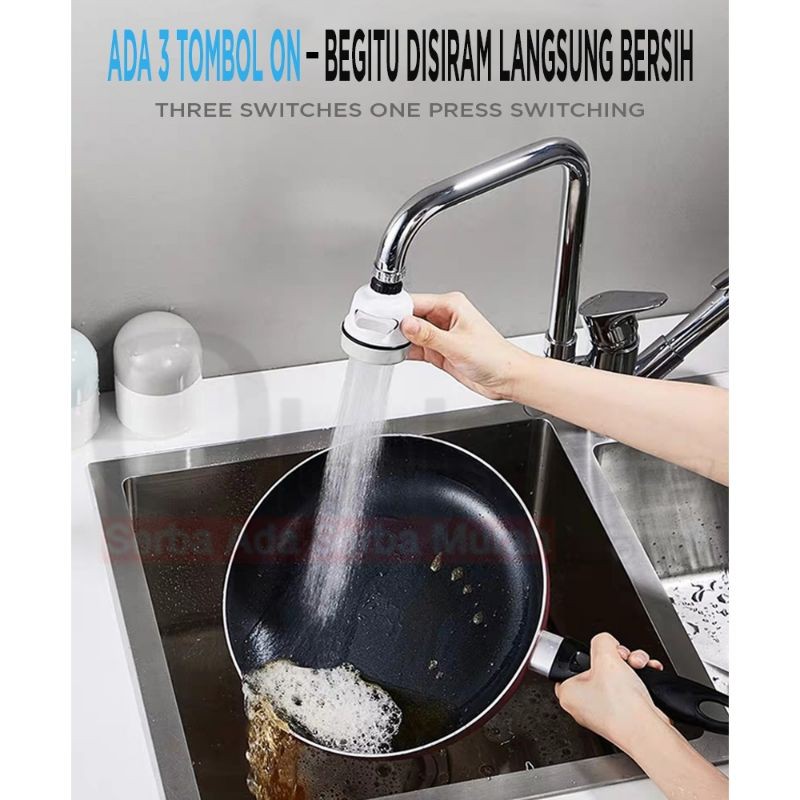 FLEX TURBO WATER Faucet FILTER/FLEXIBLE 360 ROTATION Faucet FILTER