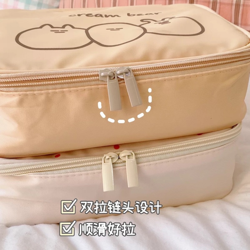 พร้อมส่งค่า กระเป๋าเครื่องสำอางค์  จัดระเบียบ กันน้ำ ความจุขนาดใหญ่ สำหรับการท่องเที่ยว