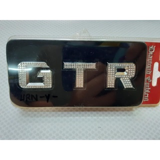 โลโก้ GTR พลาสติกชุบฝังเพชร แบบแปะ (ตัวอักษรแบบแยกแปะ)