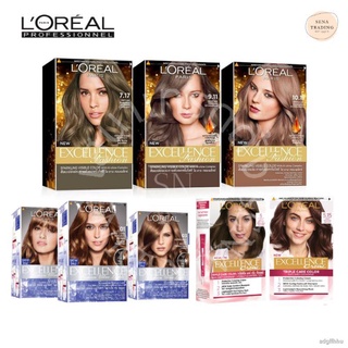 ☂💥ถูกกว่าห้างเยอะ💥 Loreal Excellence ลอรีอัล ปารีส เอกซ์เซลเล้นซ์ แฟชั้น ลอรีอัลครีมเปลี่ยนสีผม