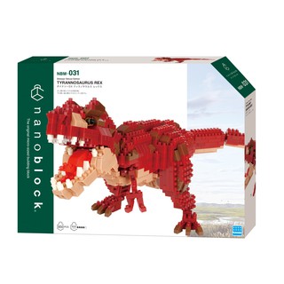 ของแท้จากญี่ปุ่น🧡 Kawada NBM 031 Nanoblock Dinosaur Deluxe Edition Tyrannosaurus Rex นาโนบล็อคไทแรนโนซอรัส ไดโนเสาร์