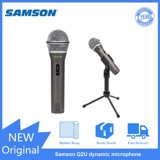 100% Original Samson Q2U Handheld Dynamic USB Microphone with XLR and USB I/O High Quality