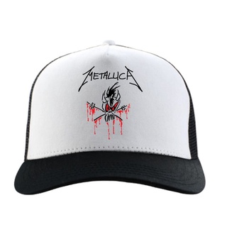 Metallica SKULL โลโก้ TRUCKER หมวก