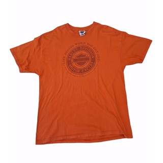 เสื้อยืด Vintage 2006s Harley Davidson  T-Shirt XL สีส้ม มือสอง