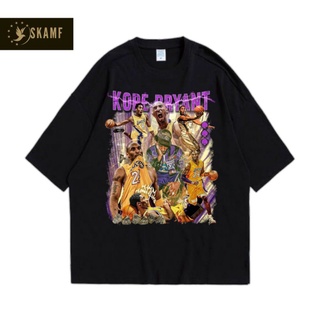 เสื้อยืดผ้าฝ้ายพิมพ์ลายขายดี เสื้อยืด ลาย KOBE BRYANT VERSION สีดํา | เสื้อยืดแขนสั้น พิมพ์ลาย Kobe RAME RAME | เสื้อยืด