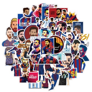 Y&amp;P| Leo Messi ชุดสติ๊กเกอร์กราฟฟิตีกันน้ำ, 10 ชิ้น/ 50 ชิ้น