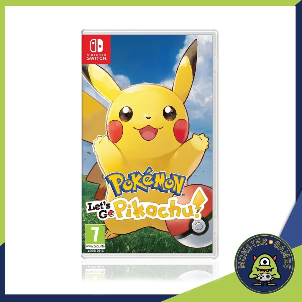 Pokemon Let’s Go Pikachu Nintendo Switch Game แผ่นแท้มือ1!!!!! (Pokemon Pikachu switch)(Pokemon swit