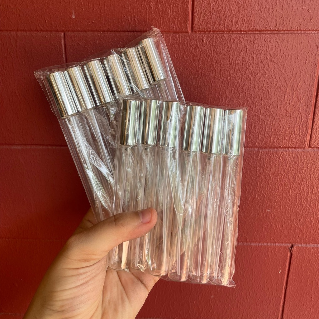 (แพค12ขวด) ขวดแบ่งน้ำหอมฝาอลูฯ 10ml