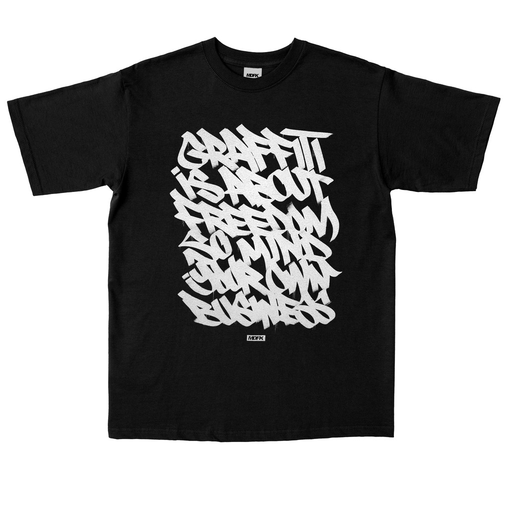 เสื้อยืดกราฟฟิตี้ MDFK Freedom