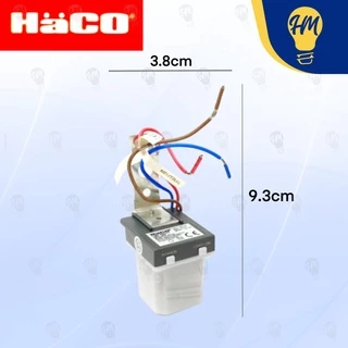 Haco เซ็นเซอร์แสงแดด 6A (6 แอมป์) พร้อมไฟแสดงสัญญาณ สวิตซ์แสงแดด สวิตซ์แสง เซ็นเซอร์แสง Light Sensor
