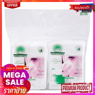 รถพยาบาล สำลีรีดข้าง 100 แผ่น แพ็ค 4 ห่อAmbulance Cotton Sheet 100 Sheets x 4 Packs