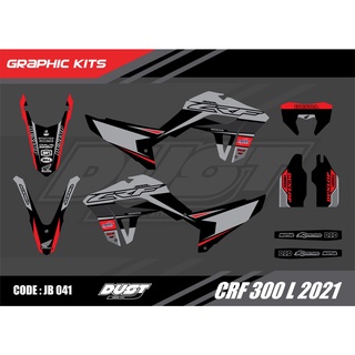 สติ๊กเกอร์วิบาก Honda CRF 300L 2021 ทั้งคัน Graphic kit สติ๊กเกอร์เคลือบเงา สุดคุ้ม