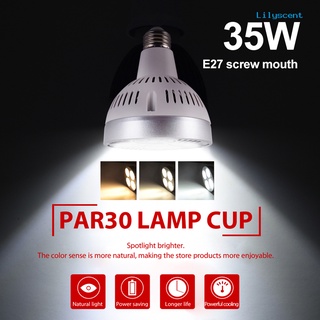 Liltm E27 35W P30 หลอดไฟ Led โคมไฟสปอตไลท์สําหรับใช้ในบ้านสตูดิโอ