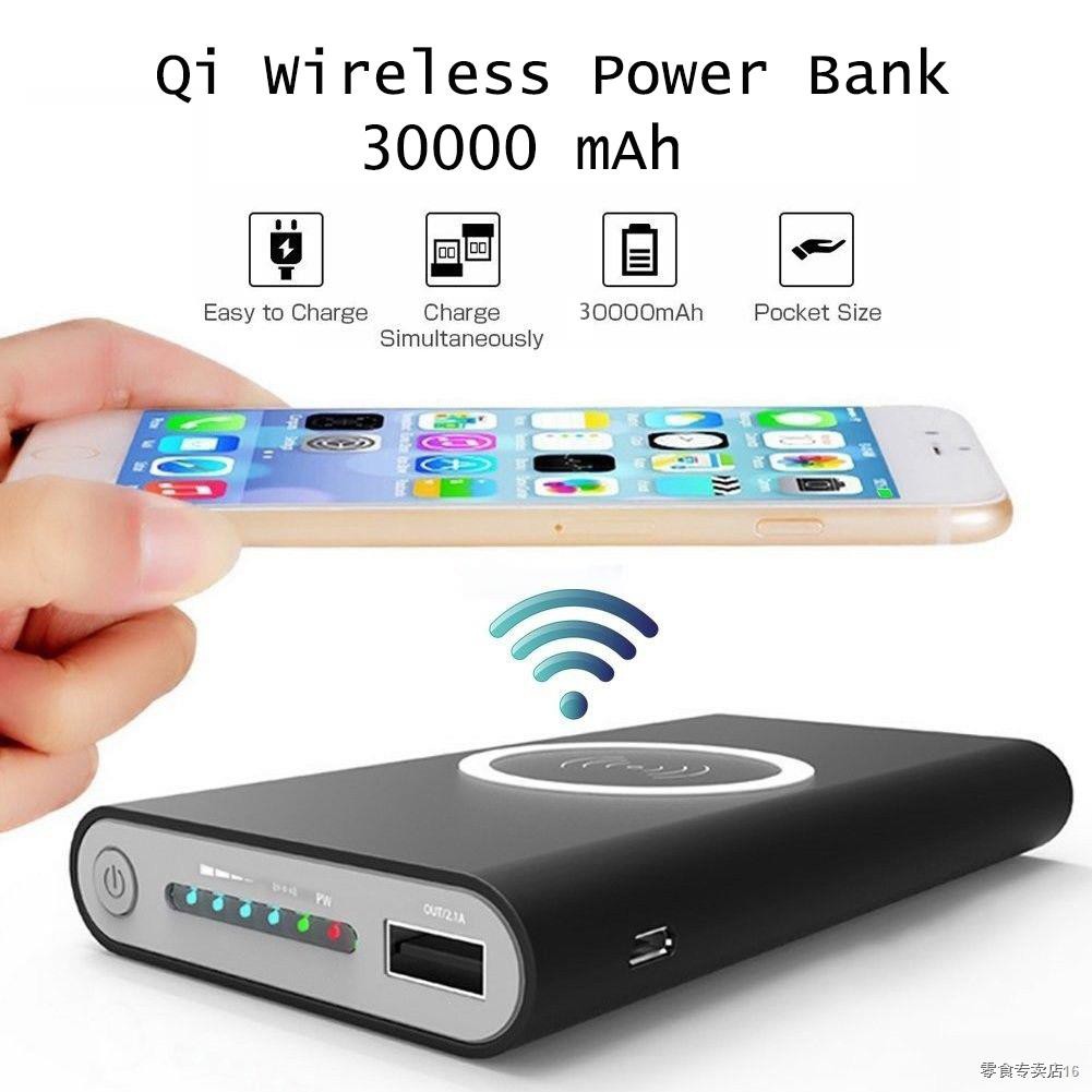 ✥power Bank 20000mAh Wireless Power Bank Qi Portable Battery Charger For iPhone 12 11 Pro Samsung Xiaomi Power Bank Mobi