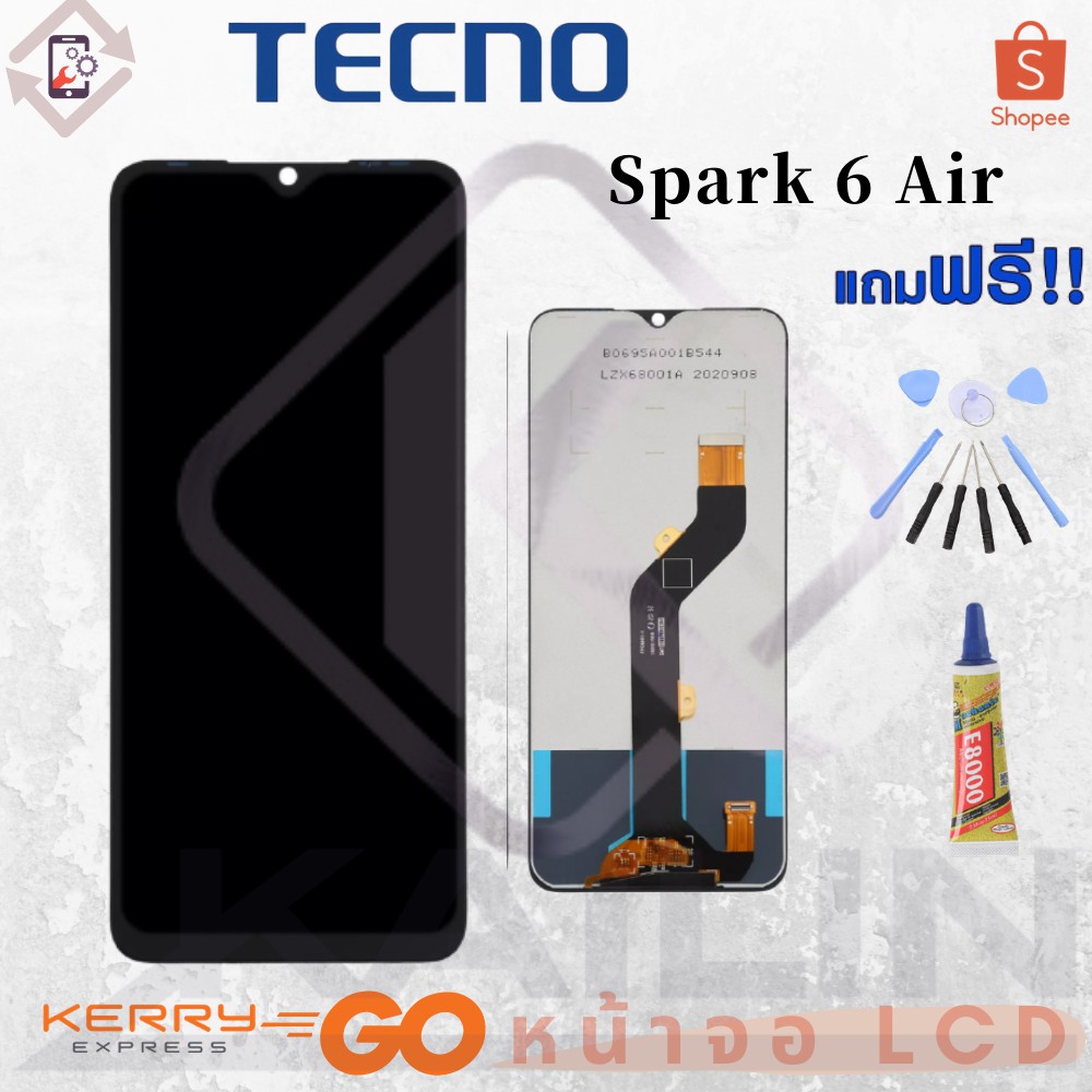 KaiLin หน้าจอ LCD Tecno Spark 6 Air