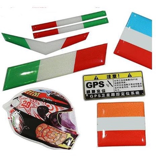 สติ๊กเกอร์ติดหมวกกันน็อครถยนต์ 2 ชิ้นสําหรับ Austin Racing Italy Ar ไอเสีย
