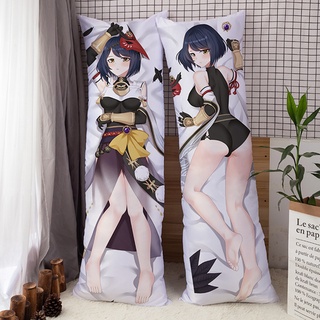 พร้อมส่ง ปลอกหมอนอิงสองด้าน พิมพ์ลายอนิเมะ Genshin Impact Kujo Sara Dakimakura Kawaii 150x50 ซม.