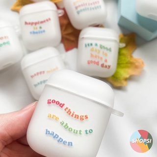 EXCLUSIVE || Spread Positivity Collection ใช้สำหรับ AirPods เคสซิลิโคนแข็ง SHOPSI