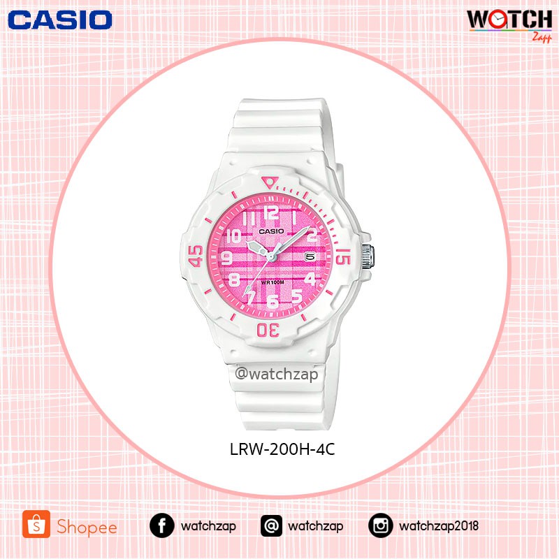 Casio Standard นาฬิกาข้อมือผู้หญิง สายเรซิ่น รุ่น LRW-200H Series