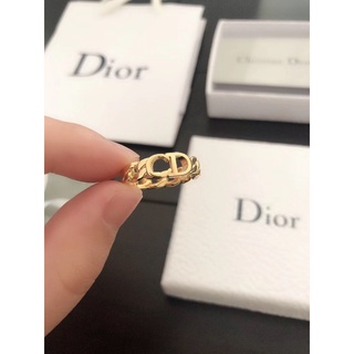 แหวนแฟชั่น ลายตัวอักษร Dior สวยหรู