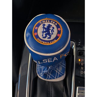 ลิขสิทธิ์แท้ เชลซี ที่หุ้มเกียร์กระปุกรถยนต์ ทำจากหนังเทียม ลายใหม่ Chelsea Faux Leather Manual or Round-Head Gear Cover