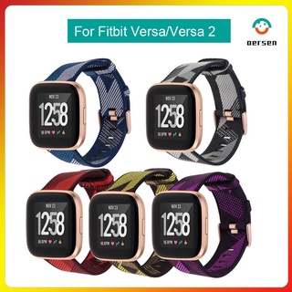 Fitbit Versa/Versa 2/Versa Lite สายนาฬิกาข้อมือไนล่อน 22 มม. แบบเปลี่ยน สําหรับ Fitbit Versa/Versa 2/Versa Lite