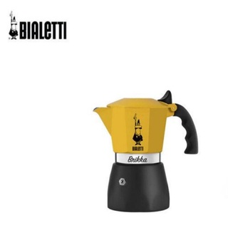 กาต้มกาแฟ Bialetti brikka 2 , 4 cups yellow black