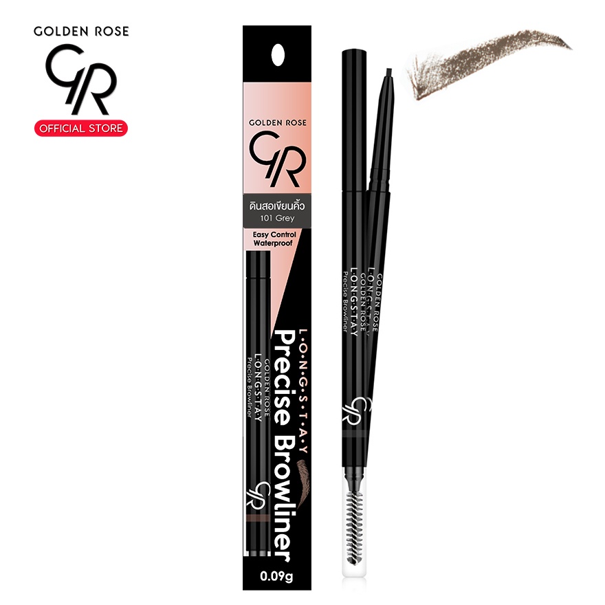 (โค้ดXZD27B ลด45ขั้นต่ำ300)Golden Rose/โกลเด้นโรส ดินสอเขียนคิ้ว เนื้อเจล ลองเสตย์ พรีไซสื บราว ไลน์เนอร์ / Longstay Pre - รูปที่ 6