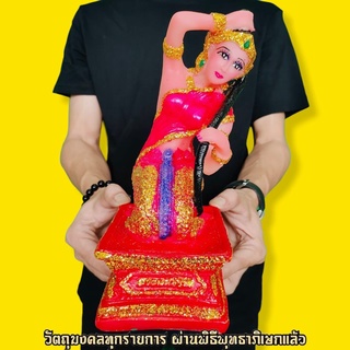 พระแม่ธรณี ตำรับหลวงพ่อกวย 5นิ้ว ประทับนั่งบีบมวยผมปราบมาร ขอพรท่านให้ทำมาหากินเจริญรุ่งเรืองและมีชัยเหนือศัตรู F