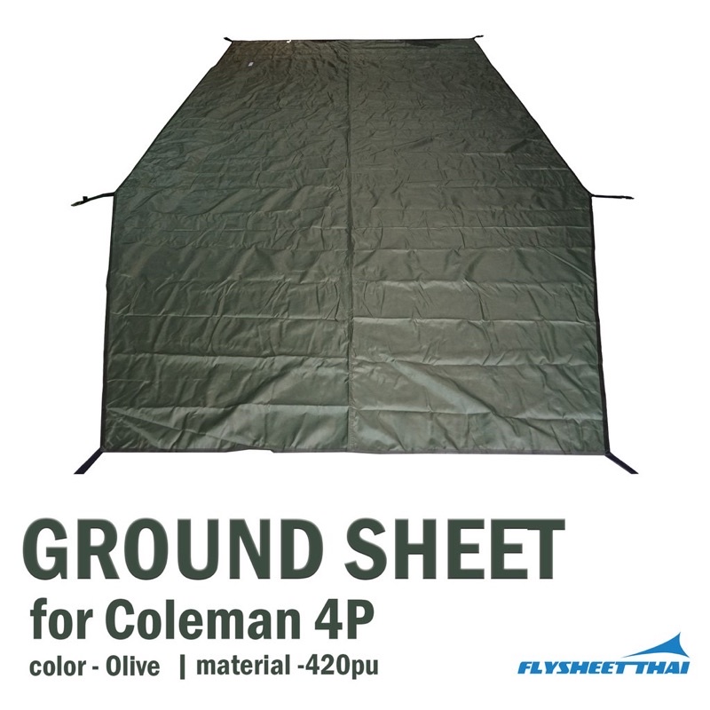 GROUND SHEET for Coleman Instant 4P (Match tents Shape) campedd