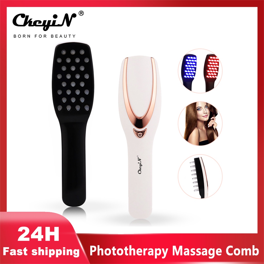 CkeyiN Scalp Head Massager Hair Brush Electric Vibration Hairbrush