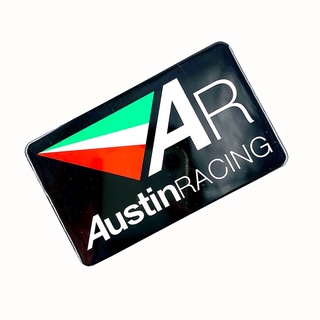 สติกเกอร์อลูมิเนียม 3D ทนความร้อน สําหรับติดท่อไอเสียรถจักรยานยนต์ Ar Austin Racing Emblem