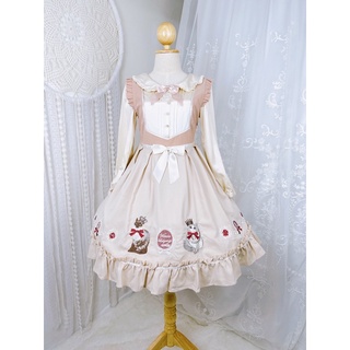 🌸🌸Royal Cats Lolita Dress by Amavel ♛  Color : Apricots 🌸🌸 เดรสโลลิต้า🌸🌸