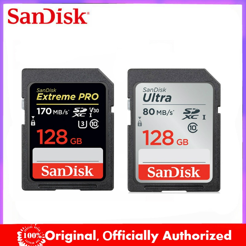 Sandisk Extreme Pro การ์ดหน่วยความจํา U3 U1 32GB SD 128GB 64GB 256GB
