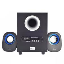 MUSIC D.J. SP-25 Multimedia Bluetooth Speaker System 2.1 ch (สีดำ)ลำโพงบลูทูธราคาถูกระบบ 2.1 รับประก