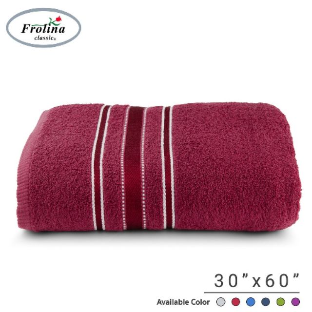 Frolina ผ้าขนหนูเช็ดตัว ขนาด 30x60 นิ้ว รุ่น Natura
