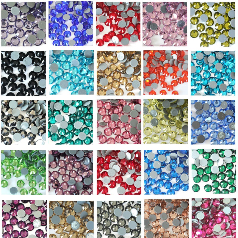 SS10 AAAAA คุณภาพ Hot Fix Rhinestones Flatback กระจกที่ดีที่สุดคริสตัล Hotfix Rhinestone