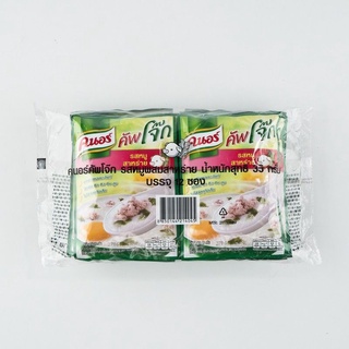 คนอร์ โจ๊กกึ่งสำเร็จรูป ชนิดซอง รสหมูสาหร่าย 35 กรัม x 12 ซอง Knorr Sachet Jok Pork Seaweed 35 g x 12 Sachets