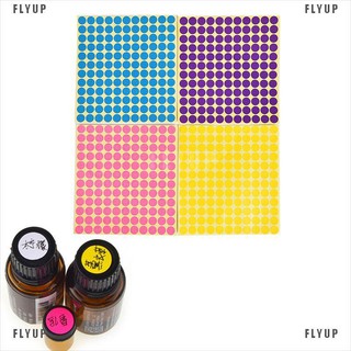 Flyup สติกเกอร์ฉลากกระดาษ ทรงกลม สําหรับติดฝาขวดน้ํามันหอมระเหย 132 ชิ้น