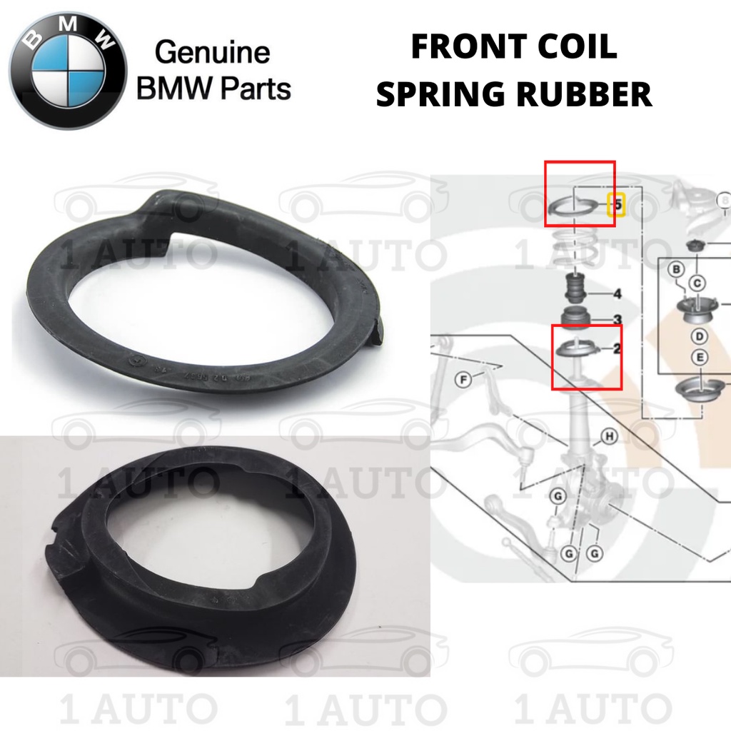BMW PARTS FRONT COIL SPRING RUBBER BMW E46 E39 E60 E63 E64 E85 E86