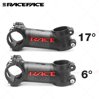 ถัดไป Raceface Matte Stem Alloy + 3K คาร์บอนไฟเบอร์ 31.8x28.6 มม. สีดำเงา + สีแดงสติกเกอร์โลโก้ Road Bike MTB จักรยาน